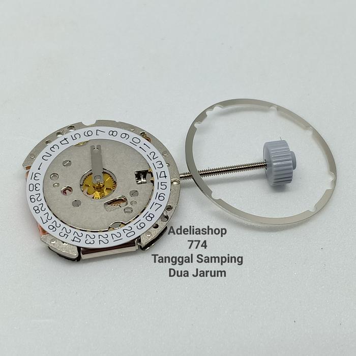 Mesin jam Tangan Ronda 774 tanggal Samping dua Jarum