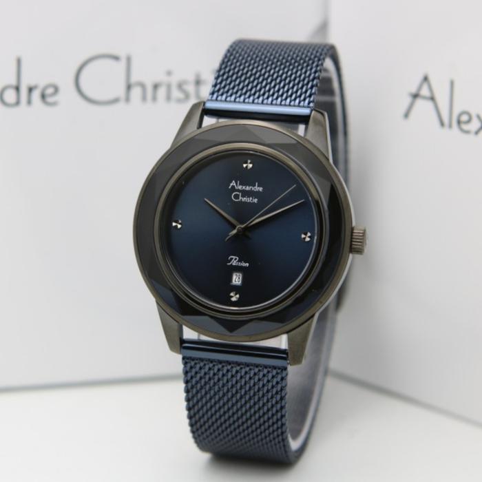 ALEXANDRE CHRISTIE AC 2908 BLACK BLUE AC2908 WANITA ORIGINAL