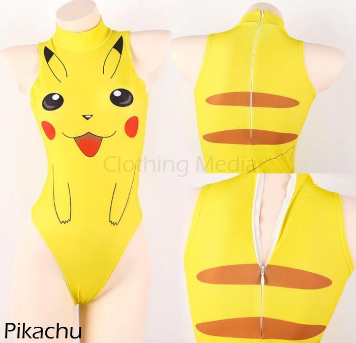 Baju Leotard Cosplay TurtleNeck Kostum Tanktop Kerah Bodysuit Thong
