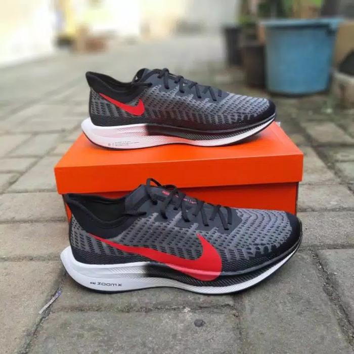Sepatu Sneakers Nike Zoom Pegasus Turbo 2 Grey Black
