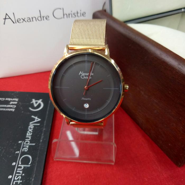 Jam Tangan Analog pria Alexandre Christie AC 8627 MD all steel