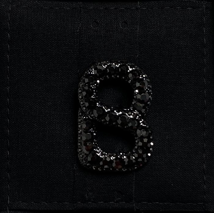 Buttonscarves Gleaming Brooch in Black