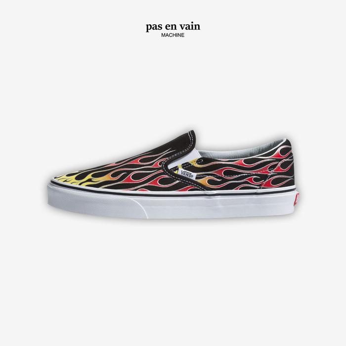 Vans Slip On Flame Calssic 100% Original