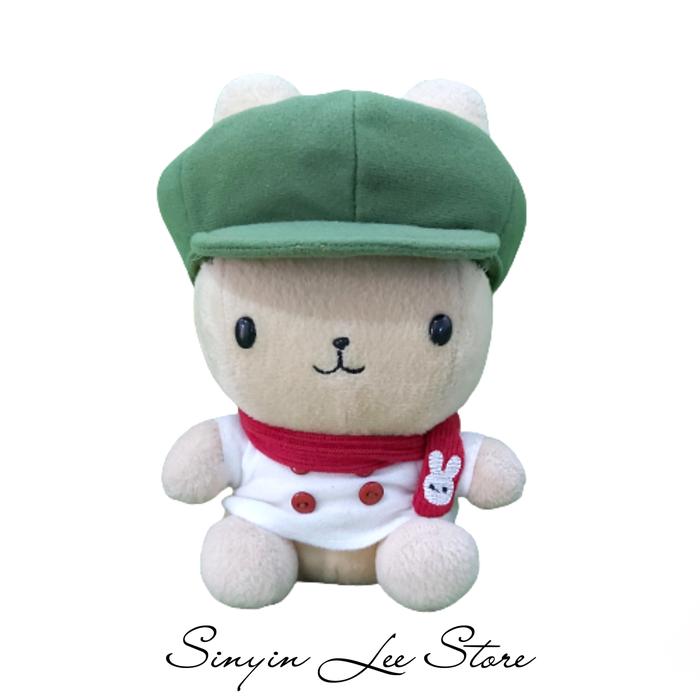 Boneka Amuse Preloved Kelinci Jepang Kostum dengan Topi Hijau