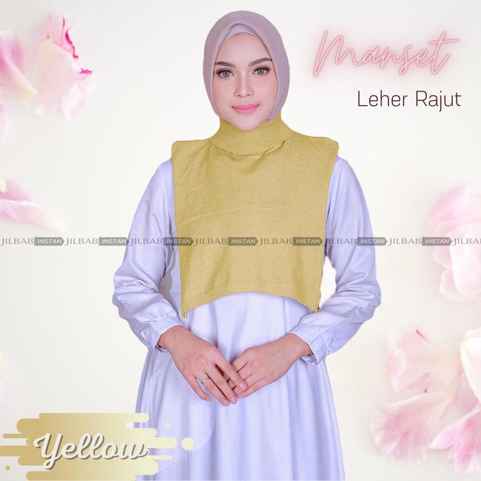 Manset Leher Rajut Daleman Jilbab Manset Toga Inner Dalaman Bergo
