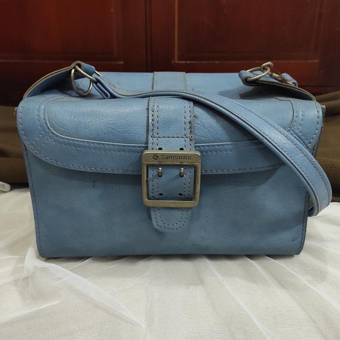 VINTAGE ORIGINAL SAMSONITE SCANDIA cosmetic train travel shoulder bag