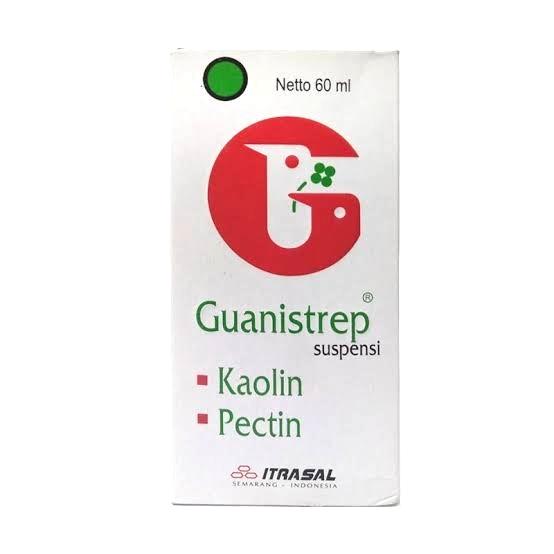guanistrep kaolin pectin itrasal suspensi 60 ml 60ml / botol