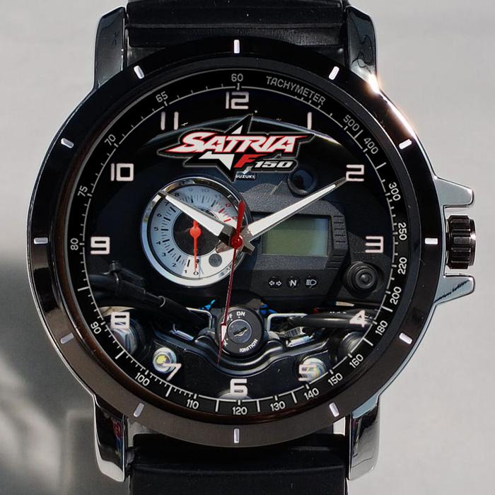 Jam Tangan Pria Keren Model Suzuki Satria Fu150 Custom speedometer 3