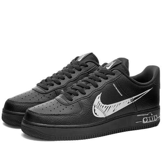 Nike Air Force 1 LV8 Utility Sketch Triple Black