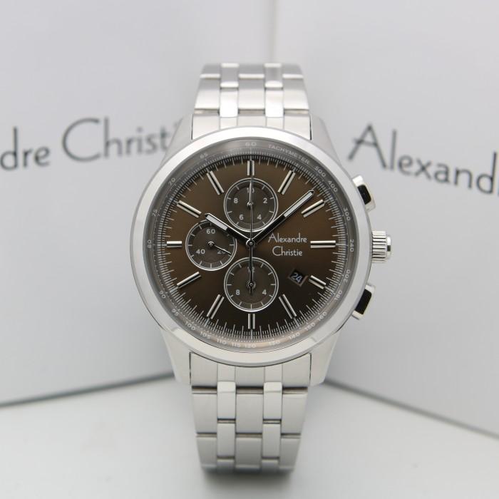Alexandre Christie AC 6557 / AC 6557MC Silver Brown Original & Garansi