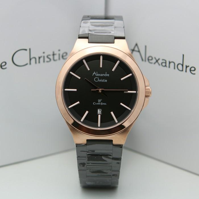 Alexandre Christie AC 8634 / AC 8634MD RoseGold Black Original&Garansi