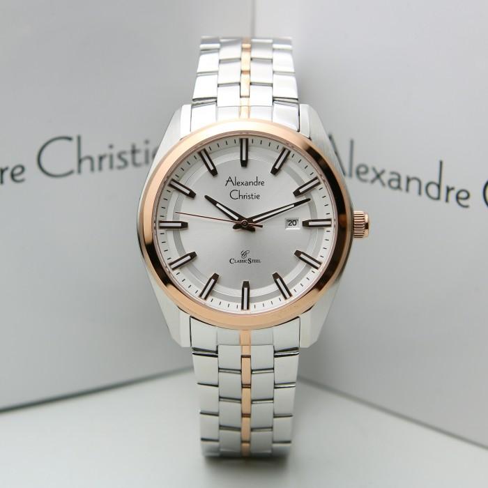 Alexandre Christie AC 8637 / AC 8637MD Silver Combi Original & Garansi