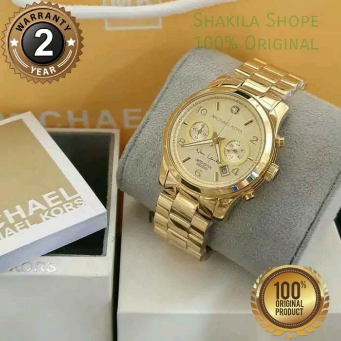 JAM TANGAN WANITA MICHAEL KORS MK-5662 SPORT FULLSET ORIGINAL GARANSI