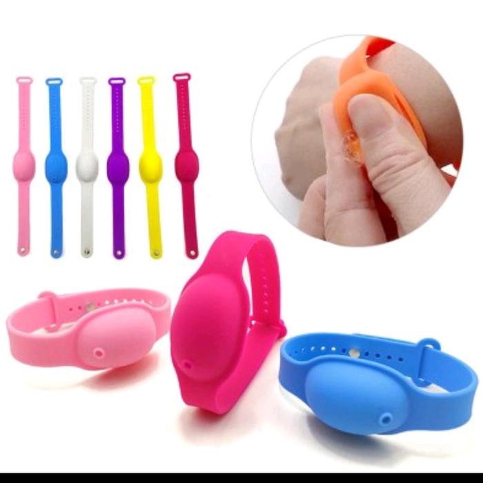 GELANG HANDSANITIZER SILIKON PENCET