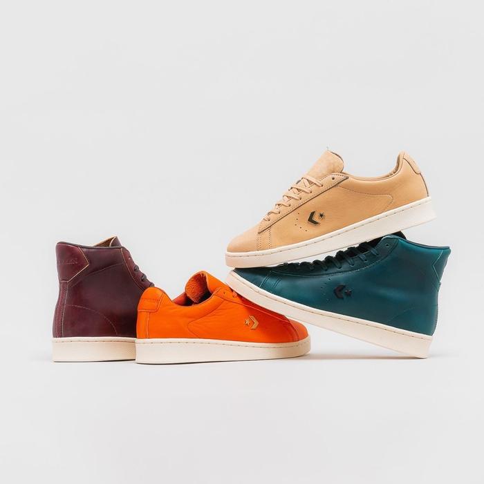 Converse x Horween Pro Leather Ox “Hazelnut & Potters Clay” .