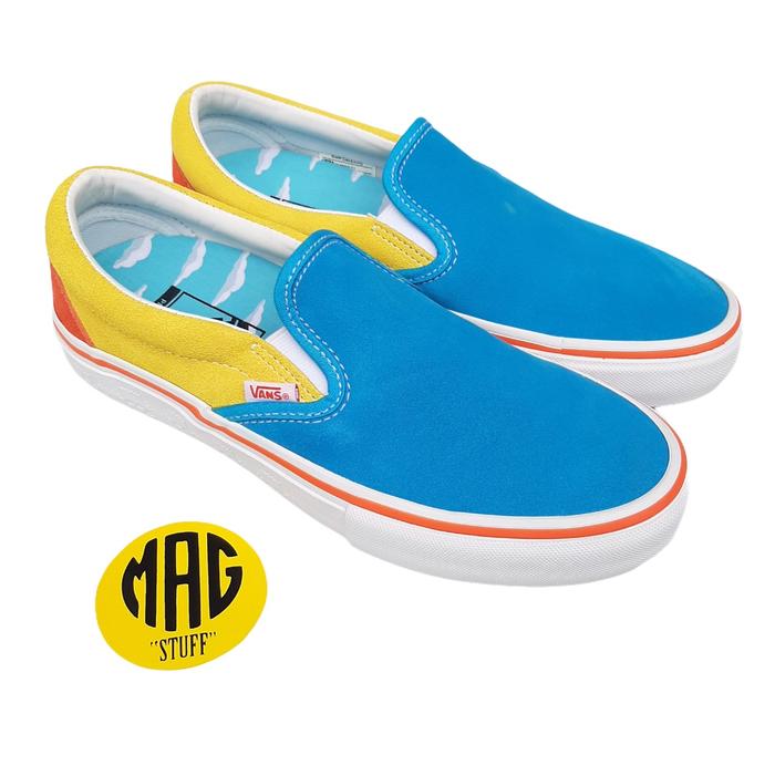 Vans X Simpsons Slip On Pro Blue/Yellow BNIB PT NAVYA
