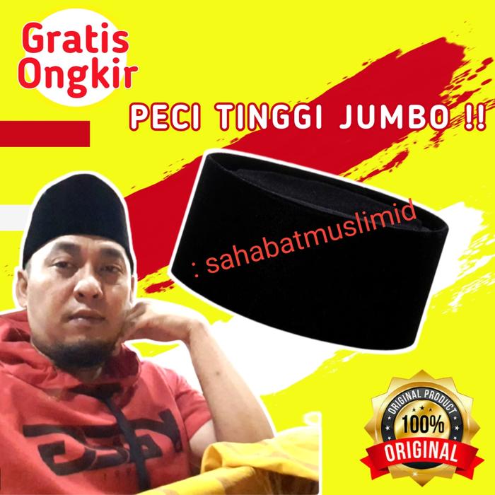 Peci Tinggi 12 11 10 cm Ac Kopiah Songkok Peci Hitam Tinggi 12cm AC