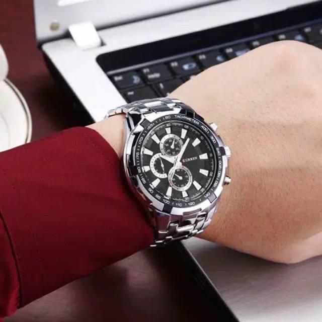 CURREN 8023 ORIGINAL Jam Tangan Pria CURREN Analog Chrono Tidak Aktif