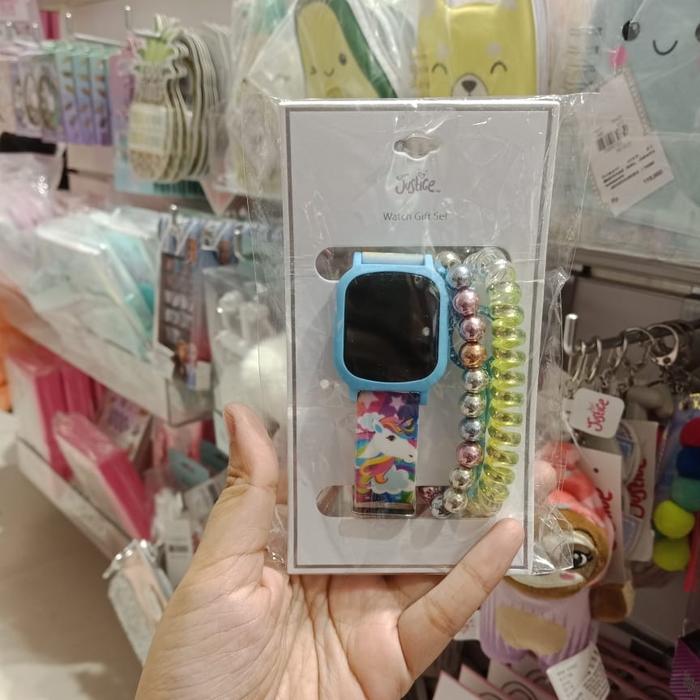 LED Watch Justice Original Unicorn jam tangan arloji anak LED