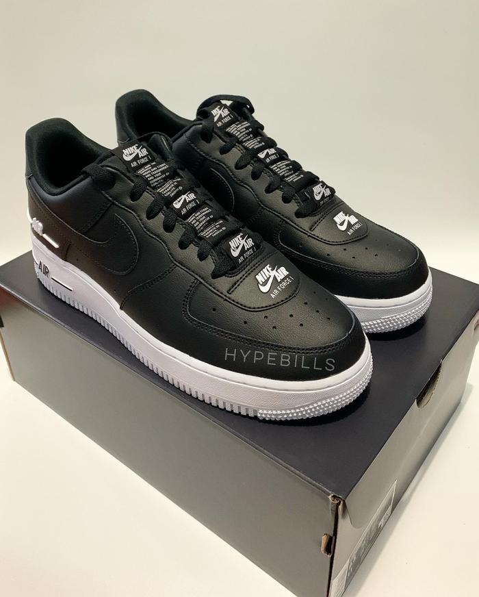 NIKE AIR FORCE 1 ‘07 LOW DOUBLE AIR BLACK WHITE ORIGINAL