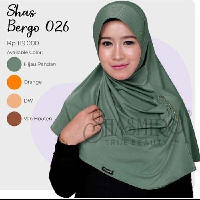 Jilbab Bergo 026 By Shasmira -Van Houten ( Coklat )