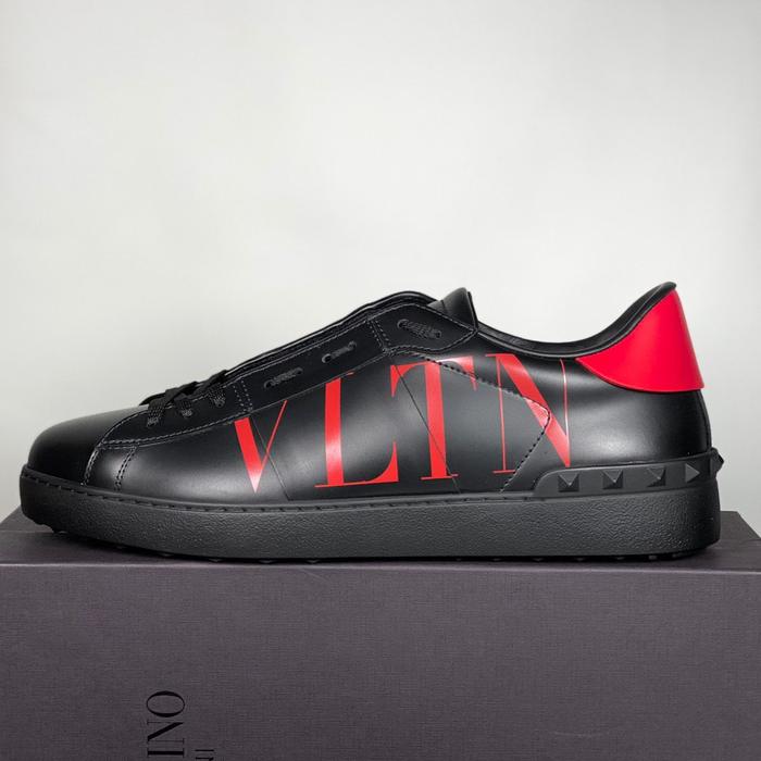Vltn sneakers black red logo