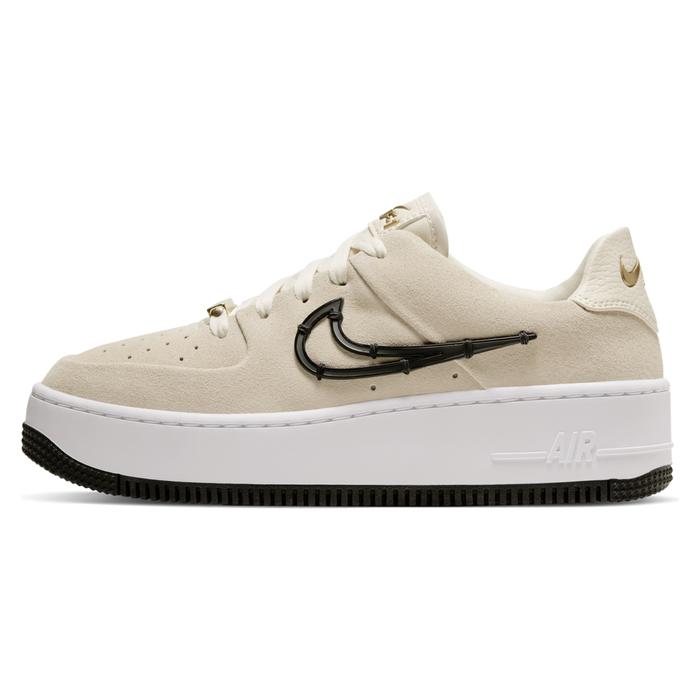 NIKE WMNS AIR FORCE 1 SAGE LOW LX LIGHT CREAM