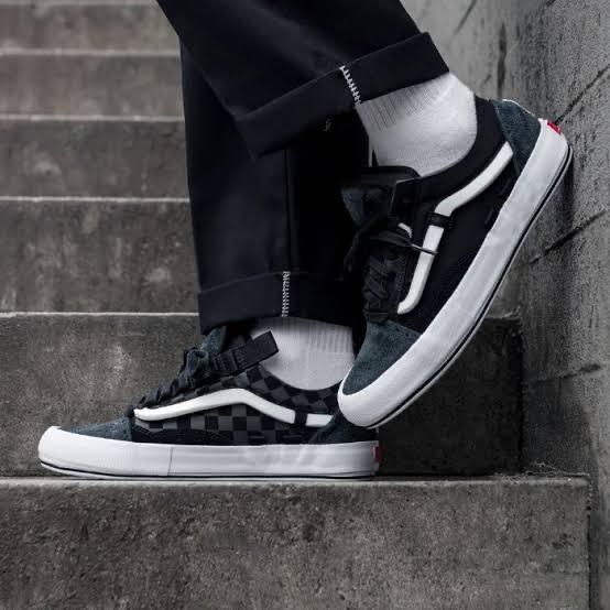 VANS VAULT OG OLD SKOOL CAP LX REGRIND BLACK WHITE ORIGINAL