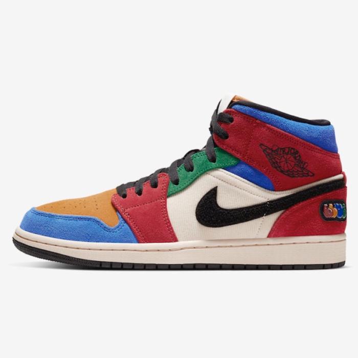 NIKE AIR JORDAN 1 MID FEARLESS BLUE THE GREAT