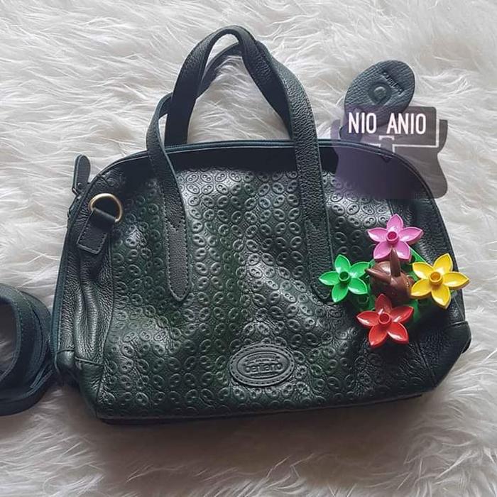 Berliano sidney satchel fossil look alike green bottle new
