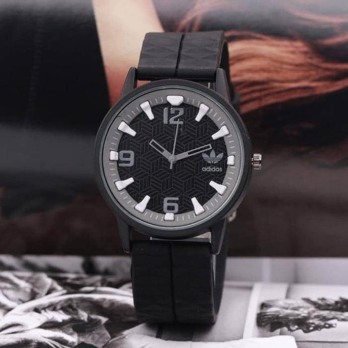 Jam Tangan murah adidas black rubber