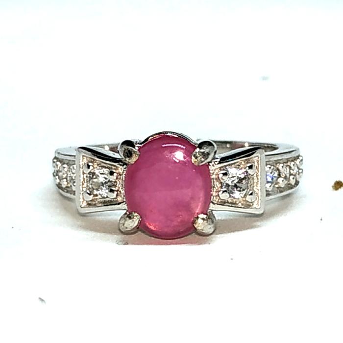 CINCIN CEWEK BATU RUBY/KADO ULTAH(% natural)