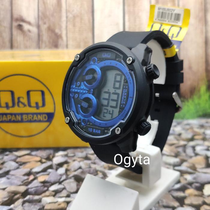 Q&Q QQ QnQ Digital Jam Tangan Pria Hitam M169J802Y Original