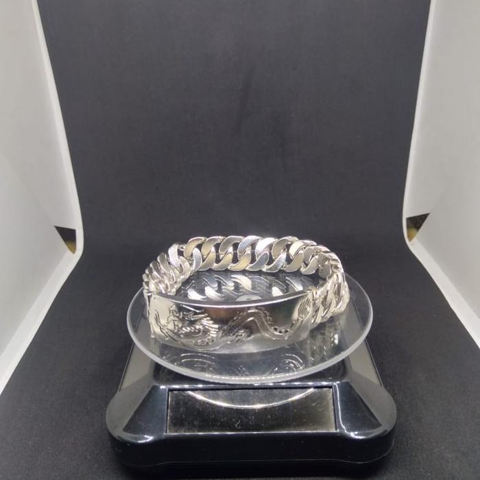 gelang emas putih rantai