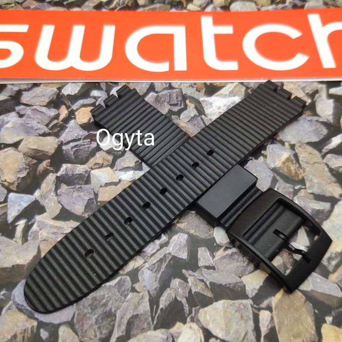Tali Jam Tangan Swatch Warna Hitam Tali Jam Tali Swatch Kualitas Bagus
