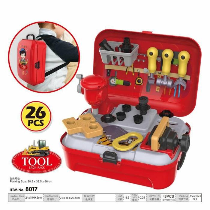 Tool backpack playset