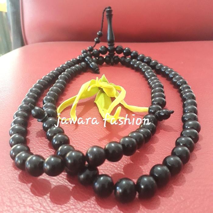 TASBIH KALUNG FOSIL GALIH KELOR HITAM ASLI