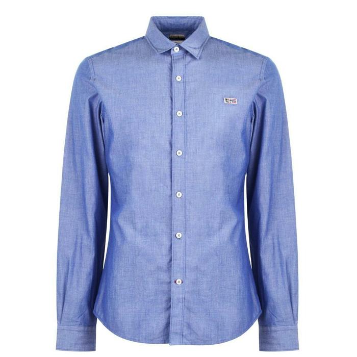 kemeja napapijri geilo slim fit original