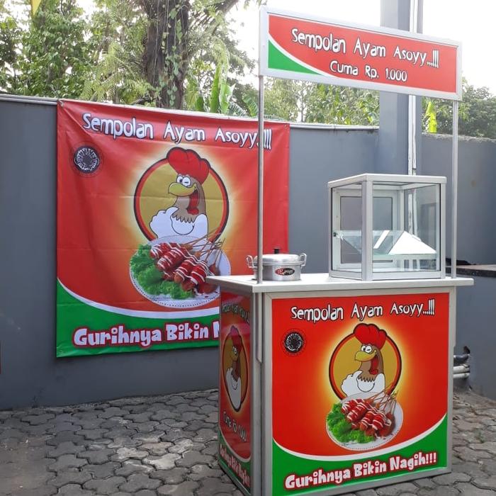 Booth portable Stiker + Etalase mini