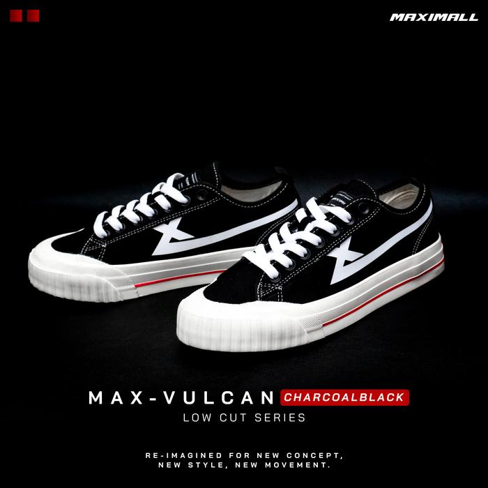 Sepatu Pria Maximall Max-Vulcan Lowcut White series