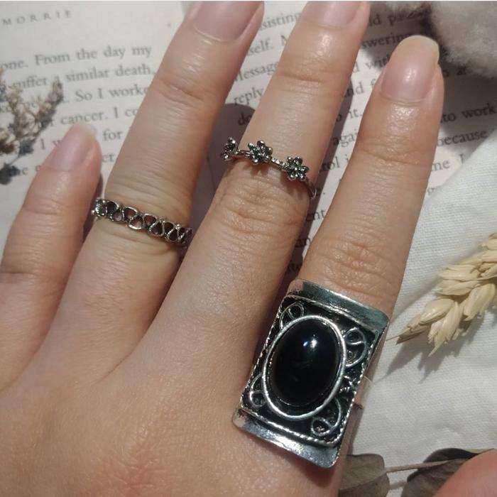 cincin octav cincin silver cincin korea cincin set korea jewelry ready