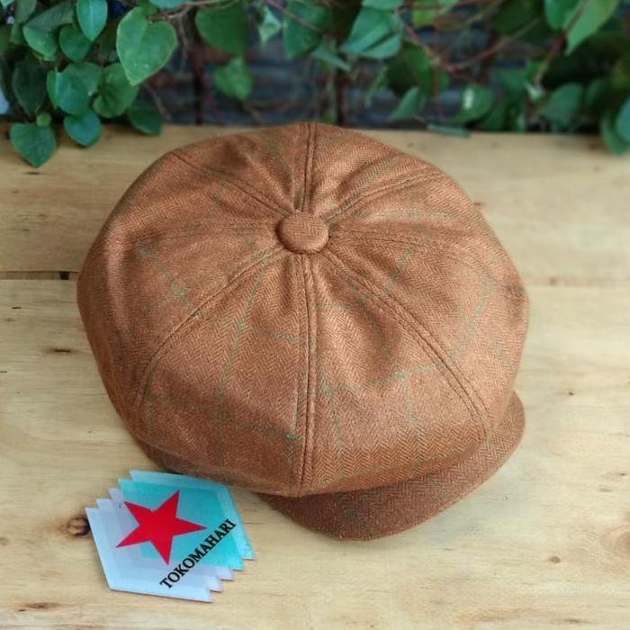 Newsboy cap / topi baret / flat cap / topi jamur / topi kodok