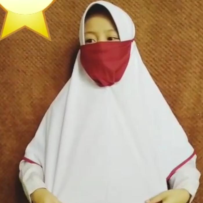 JILBAB HIJAB MASKER SUPER ANAK SEKOLAH SD