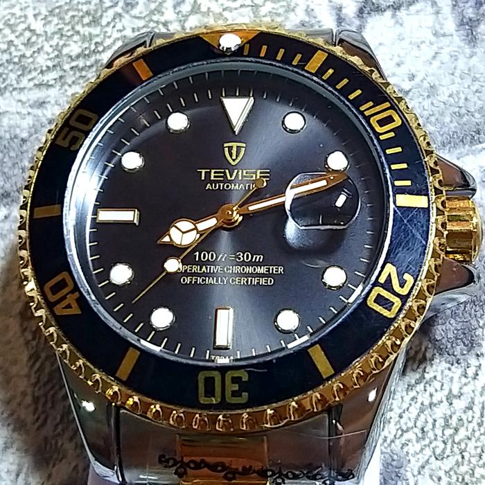 Jam tangan Tevise Automatic Submariner ORI