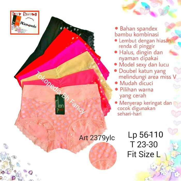 Celana Dalam Wanita Sexy Lace Cd Rien Paolo Katun Spandek Lucu Impor