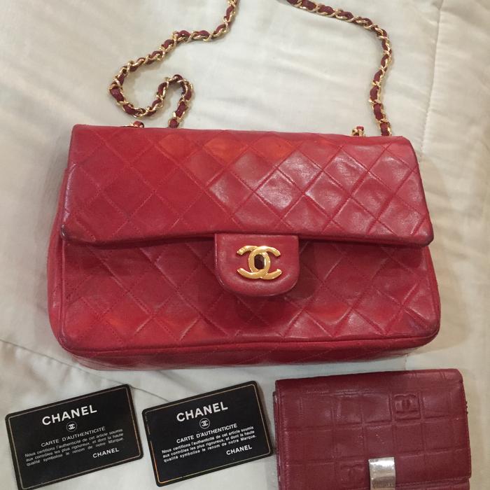 Tas CHANEL Lamb skin Authentic Original
