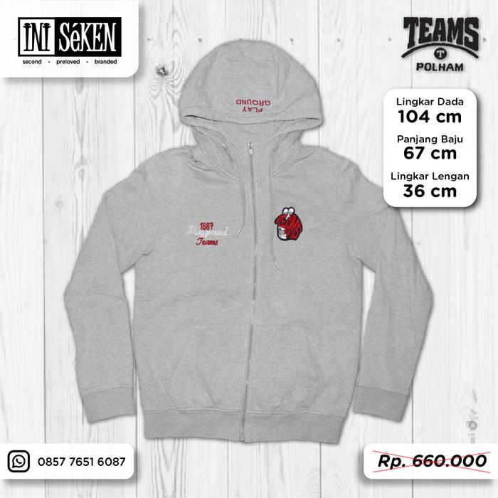 PROMO CASHBACK! Zipper Jaket Hoodie POLHAM TEAMS Original Size M