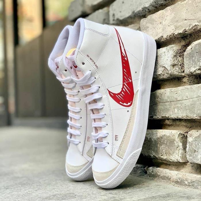 Nike Blazer Mid ‘77 “Sketch Pack” white red