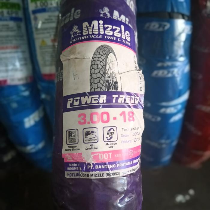 Ban Luar Motor Ring 18 Mizzle Power Tread 300-18 Non Tubeless