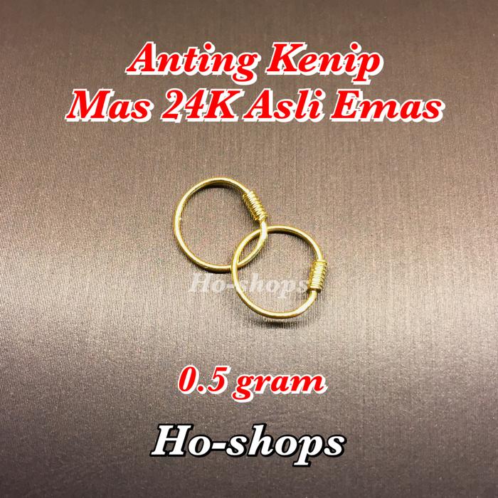 anting bayi 24k asli emas 0.5gram
